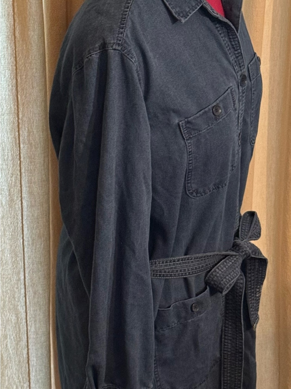 EUC GAP Dark Navy Denim Shirt Dress - women’s XL - Picture 2 of 11